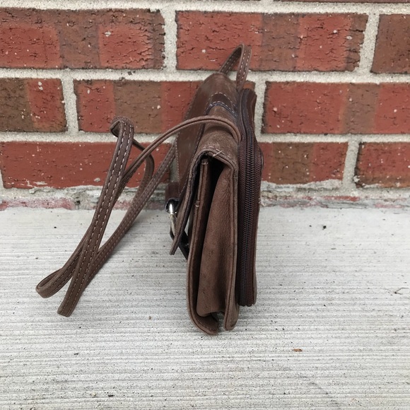 Fossil SL 8762 Brown Leather Crossbody Purse - Picture 4 of 6